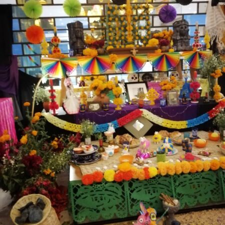 El altar de muertos fiesta mexicana