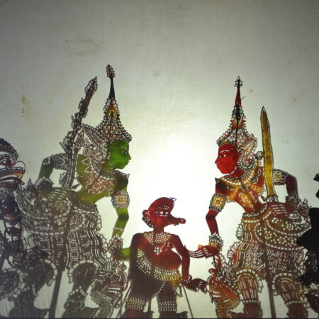 Shadow puppetry (wayang kulit)