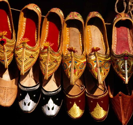 Tilla juttis (the traditional footwear of Punjab)